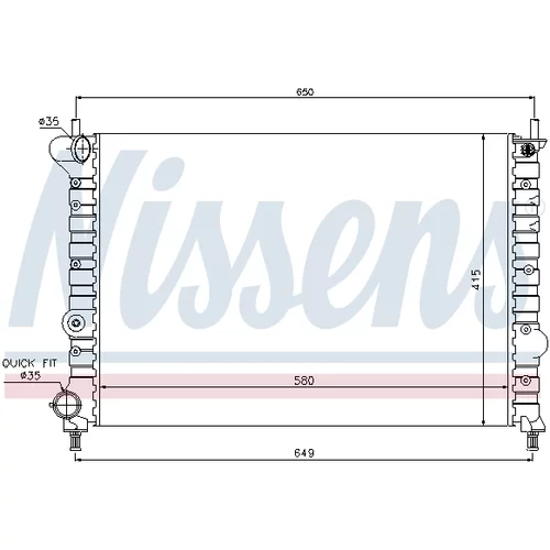 Chladič motora 68802 /NISSENS/ - obr. 4