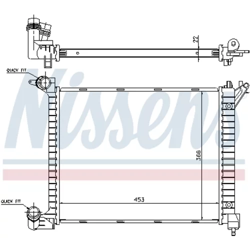 Chladič motora 69704A /NISSENS/ - obr. 5