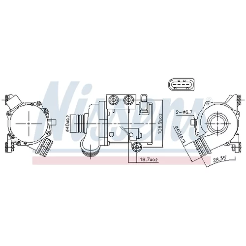 Vodné čerpadlo, chladenie motora 831076 /NISSENS/ - obr. 6