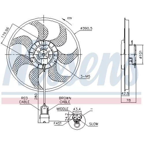 Ventilátor chladenia motora 850074 /NISSENS/ - obr. 5