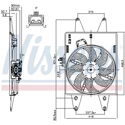 Ventilátor chladenia motora 85126 /NISSENS/ - obr. 5