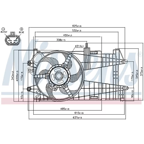 Ventilátor chladenia motora 85163 /NISSENS/ - obr. 5