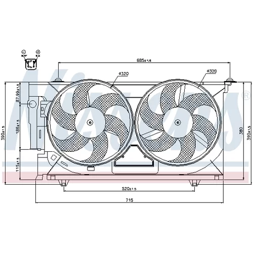 Ventilátor chladenia motora 85321 /NISSENS/ - obr. 5