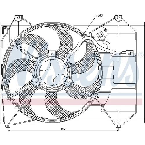 Ventilátor chladenia motora 85346 /NISSENS/ - obr. 5