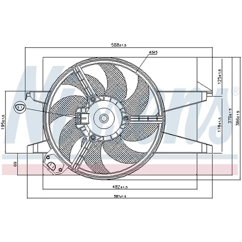 Ventilátor chladenia motora 85583 /NISSENS/ - obr. 5