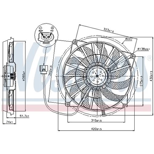 Ventilátor chladenia motora 85637 /NISSENS/ - obr. 5