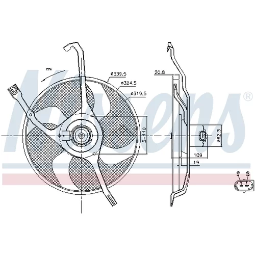 Ventilátor chladenia motora 85665 /NISSENS/ - obr. 5
