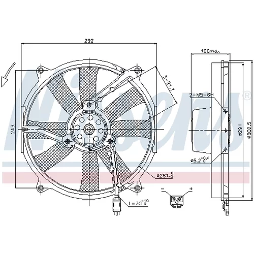 Ventilátor chladenia motora 85701 /NISSENS/ - obr. 5