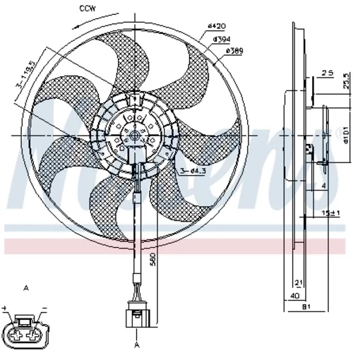 Ventilátor chladenia motora 85805 /NISSENS/ - obr. 5