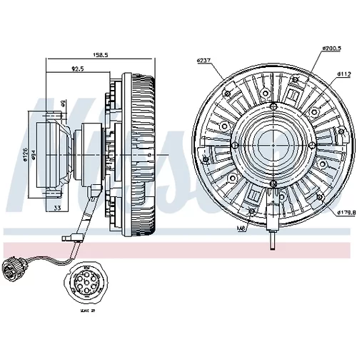 Spojka ventilátora chladenia 86094 /NISSENS/ - obr. 6