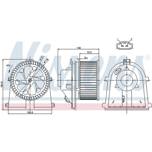 Vnútorný ventilátor 87022 /NISSENS/ - obr. 5