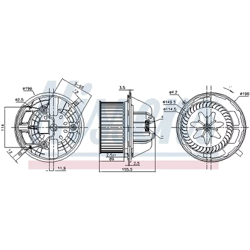 Vnútorný ventilátor 87118 /NISSENS/ - obr. 5