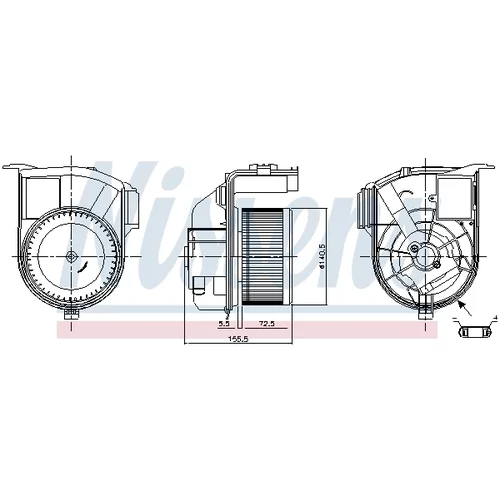 Vnútorný ventilátor 87393 /NISSENS/ - obr. 5