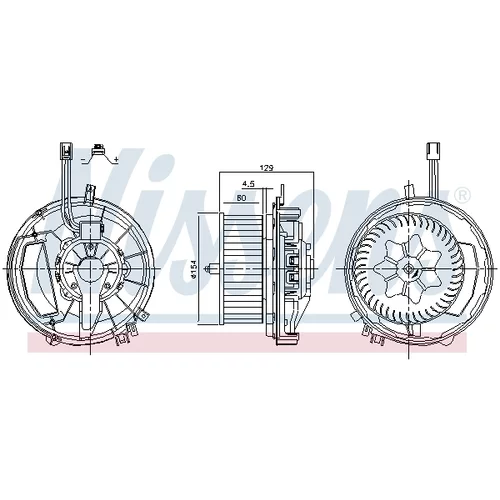 Vnútorný ventilátor 87425 /NISSENS/ - obr. 4