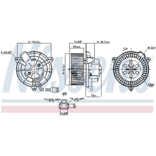 Vnútorný ventilátor NISSENS 87649