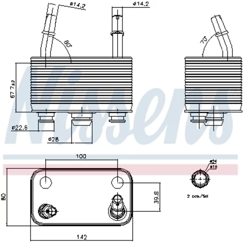 Chladič oleja automatickej prevodovky 90678 /NISSENS/ - obr. 5