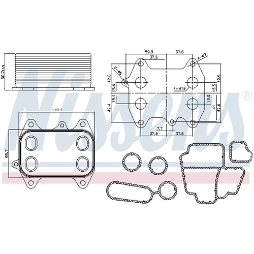 Chladič motorového oleja 90681 /NISSENS/ - obr. 5