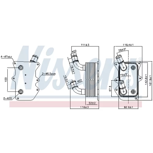 Chladič motorového oleja 90919 /NISSENS/ - obr. 4