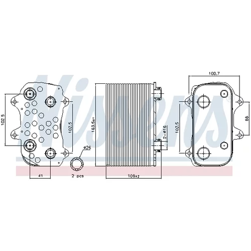 Chladič oleja automatickej prevodovky 91164 /NISSENS/ - obr. 5