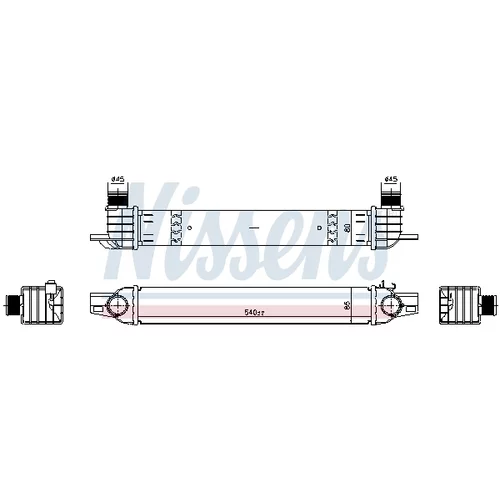 Chladič plniaceho vzduchu 961336 /NISSENS/ - obr. 4