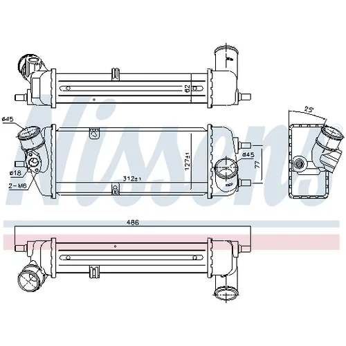 Chladič plniaceho vzduchu 96270 /NISSENS/ - obr. 6