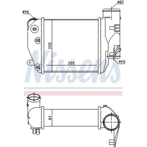 Chladič plniaceho vzduchu 96417 /NISSENS/ - obr. 5