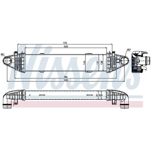 Chladič plniaceho vzduchu 96535 /NISSENS/ - obr. 4