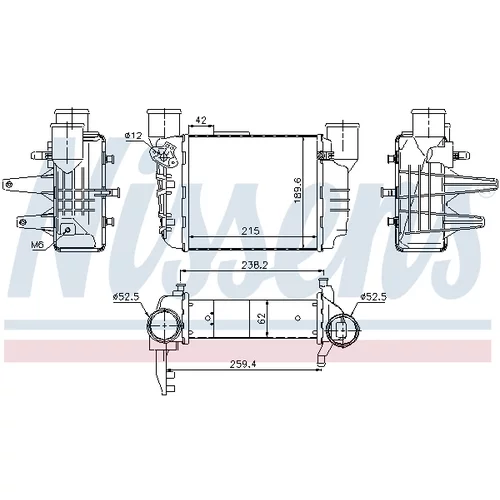 Chladič plniaceho vzduchu 96709 /NISSENS/ - obr. 4