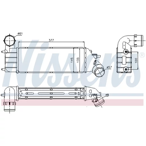 Chladič plniaceho vzduchu 96766 /NISSENS/ - obr. 5