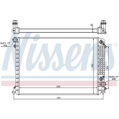 Chladič motora 60241 /NISSENS/ - obr. 5