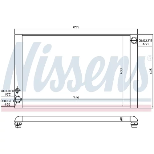 Chladič motora 60428 /NISSENS/ - obr. 4