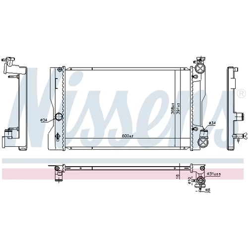 Chladič motora 606798 /NISSENS/ - obr. 4
