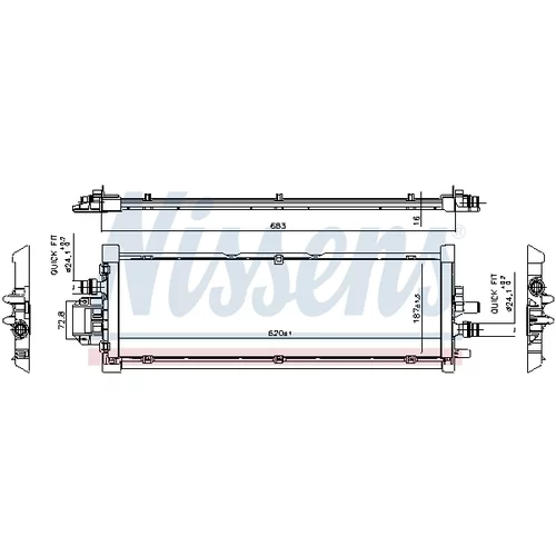 Chladič motora 606906 /NISSENS/ - obr. 4