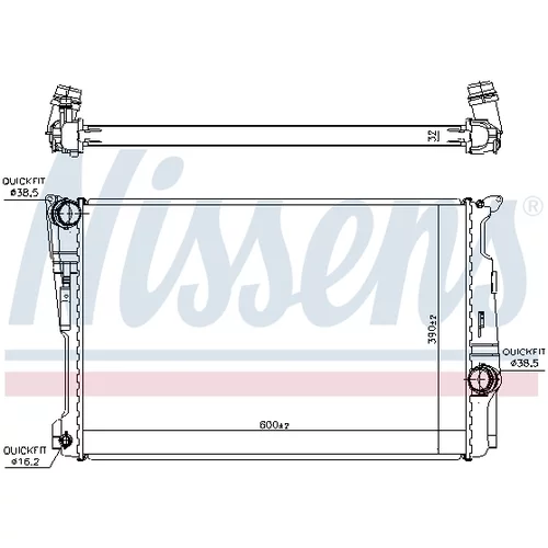 Chladič motora 60809 /NISSENS/ - obr. 4