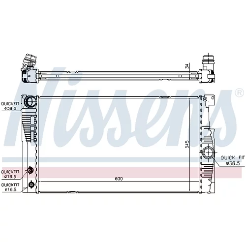 Chladič motora 60836 /NISSENS/ - obr. 4