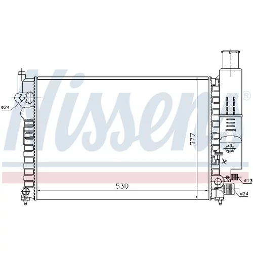 Chladič motora 61230 /NISSENS/ - obr. 4