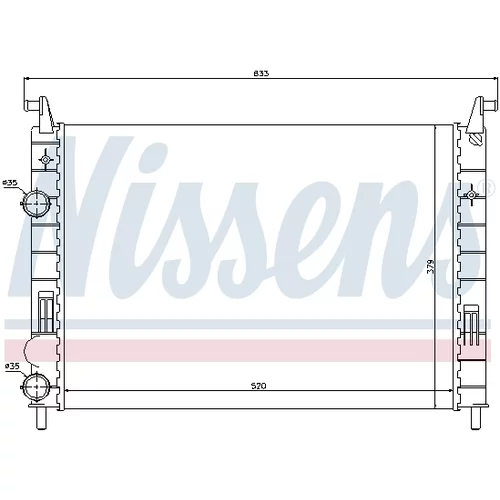 Chladič motora 61683 /NISSENS/ - obr. 4