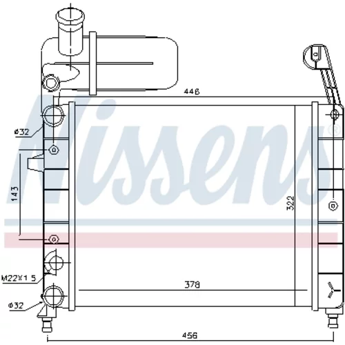 Chladič motora 61845 /NISSENS/ - obr. 4