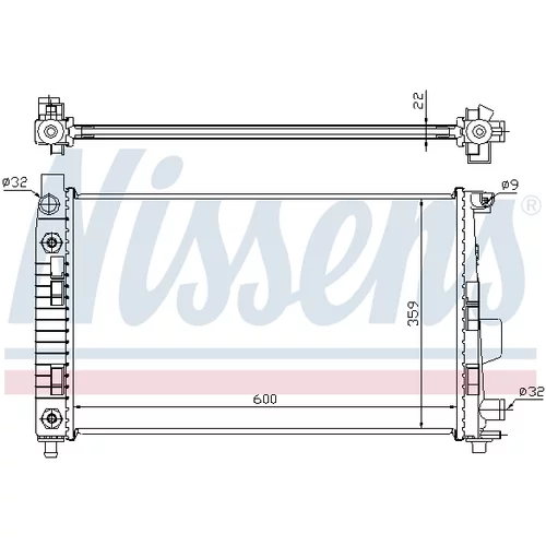 Chladič motora 62781A /NISSENS/ - obr. 6