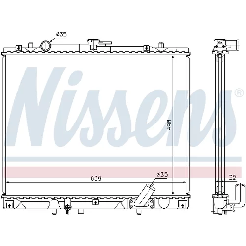 Chladič motora 62895A /NISSENS/ - obr. 5
