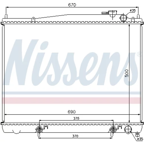 Chladič motora 62916 /NISSENS/ - obr. 6