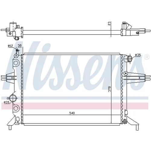 Chladič motora 63005A /NISSENS/ - obr. 4