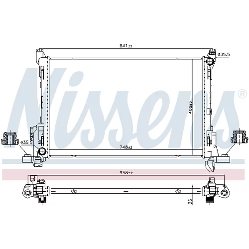 Chladič motora 630793 /NISSENS/ - obr. 4