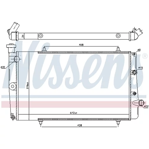 Chladič motora 634811 /NISSENS/ - obr. 4