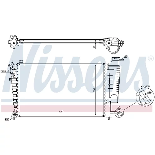 Chladič motora 63512A /NISSENS/ - obr. 6