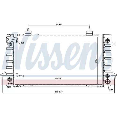 Chladič motora 64029 /NISSENS/ - obr. 5