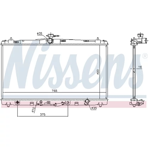 Chladič motora 646906 /NISSENS/ - obr. 5