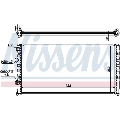 Chladič motora 65252 /NISSENS/ - obr. 2