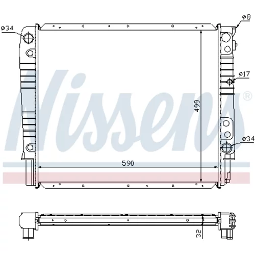 Chladič motora 65531A /NISSENS/ - obr. 4