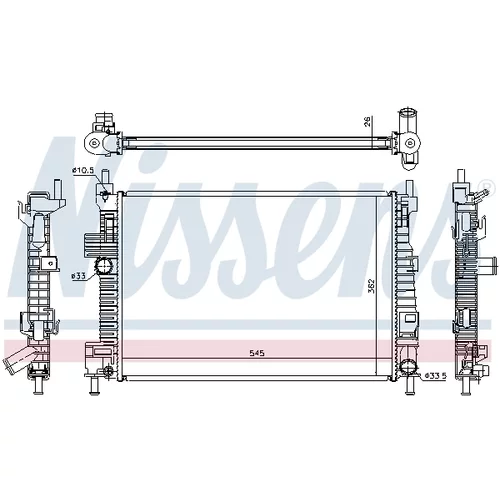 Chladič motora 66869 /NISSENS/ - obr. 4